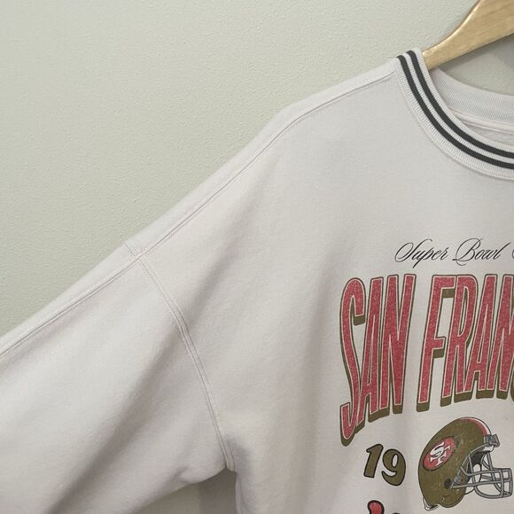 Abercrombie & Fitch San Francisco 49ers Graphic Oversized Crewneck Sweatshirt S - Picture 8 of 12